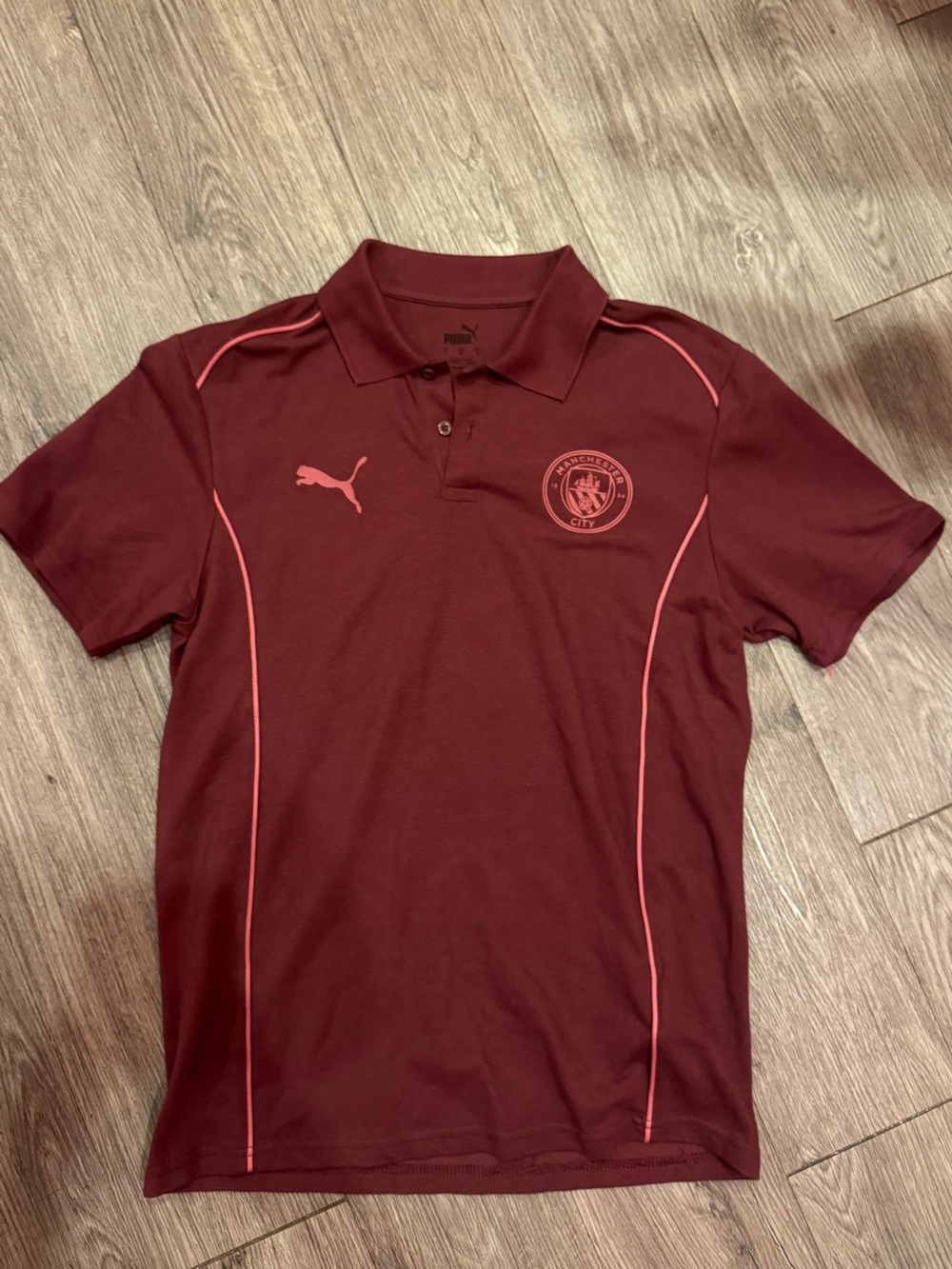 Puma Men's Manchester City Polo with Pink